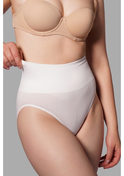 Fit Women Toparlayıcı Yüksek Bel Külot 1010 Beyaz
