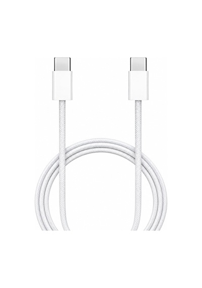 60w Destekli iPhone Samsung Xiaomi Oppo Uyumlu Hızlı Şarj - Şarj Kablosu - Type C To Type C - Hasır Örgü - 1 Mt