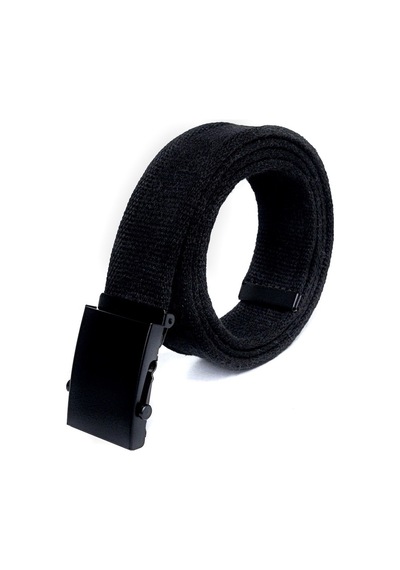 Livize Unisex Siyah Tokalı Kolon Kemeri 4Cm Siyah Siyah