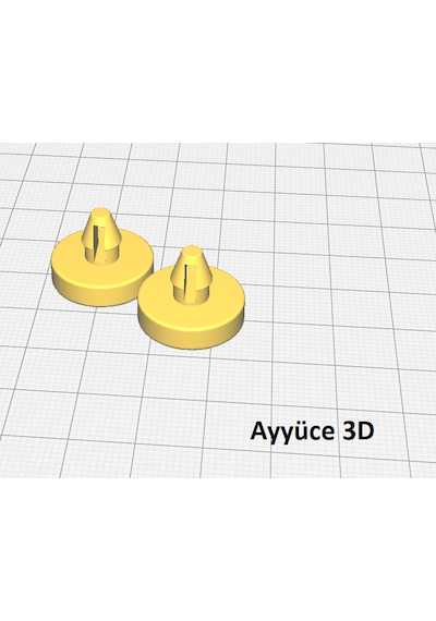 Ayyüce 3d, Hyundai Kia Fren Pedalı Stop Takozu, 2x, Sert Plastik,