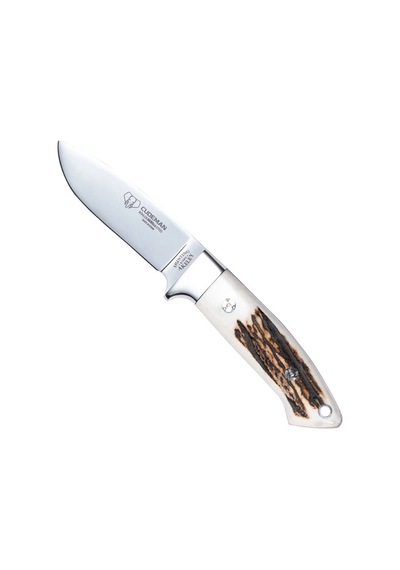 Cudeman 254-c Akeley Deer Antler Geyik Boynuzu Saplı Deri Kılıflı Kamp Bıçak Çok Renkli