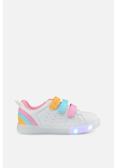 Vicco Sun Işıklı Kız Çocuk Beyaz/Pembe Sneaker