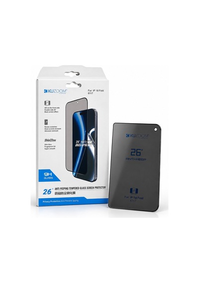 Premium Ofis Aksesuar Cep Koruyucu Kuzoom İphone Duo Uyumlu 26 Hayalet Cam 10'lu Paket