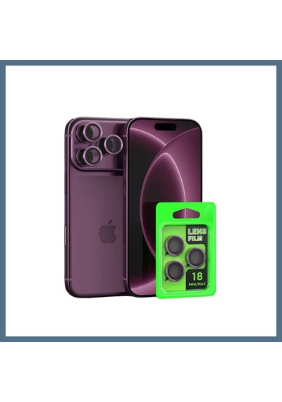 Buradabulabilirsin İphone 18 Pro Max Uyumlu Raze Metal Kamera Lens - Bordo Bbz