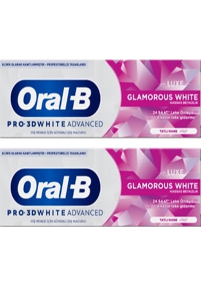 Oral-B Pro 3D White Advanced Luxe Glamorous Diş Macunu 2 x 75 ML