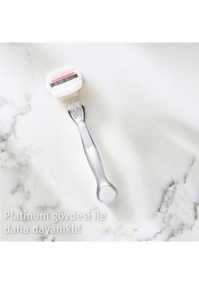 Kadın Tıraş Makinesi, 5 Bıçaklı Ergonomik Sap İle Kaygan Tıraş