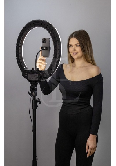 18 Inç Ring Light Youtuber Makyaj Güzellik 5500k 48w Kuaför Kit Çantalı Ve Kumandalı