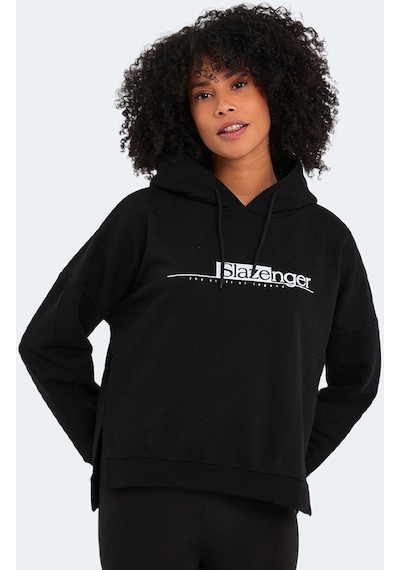 Slazenger Magnet Kadın Sweatshirt Siyah St22Wk030-500 Siyah