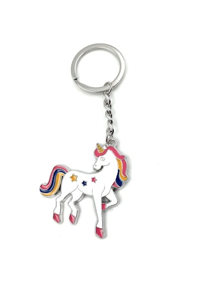 Tek Boynuzlu At Muhteşem Anahtarlık Metal Unicorn Anahtarlık Şirin 2 Adet