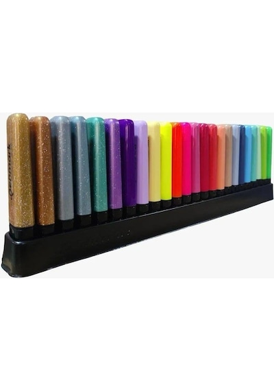 Penmark Masaüstü Stantlı 24 Adet Fosforlu Kalem-penmark-6sim-6pastel-6neon-6tropik Diğer
