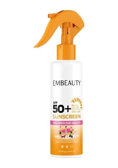 Embeauty Çocuk Ve Yetişkinler İçin Güneş Koruyucu Krem Spf50+ 200 Ml