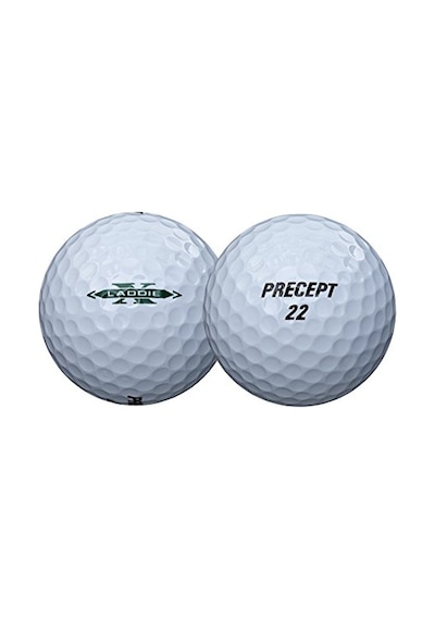 Precept Laddie Extreme Golf Topları, 24'lü Paket, Beyaz, 2017 Açık Altın
