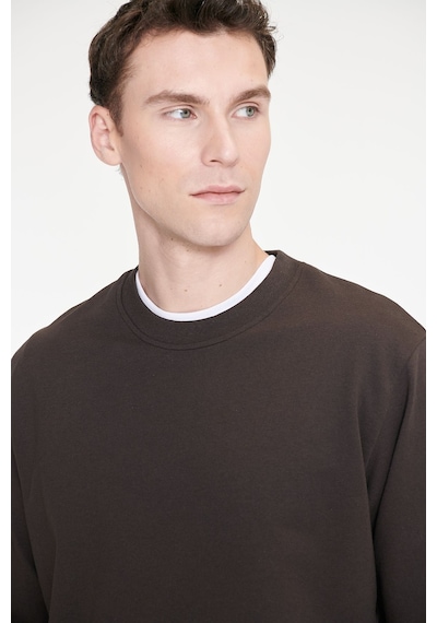 Ac&Co / Altınyıldız Classics Erkek Kahverengı Pamuklu Standart Fit Normal Kesim 2 İplik Bisiklet Yaka Sweatshirt Kahverengi Ac&Co / Altınyıldız Classics Erkek Kahverengı Pamuklu Standart Fit Normal Kesim 2 İplik Bisiklet Yaka Sweatshirt Kahverengi