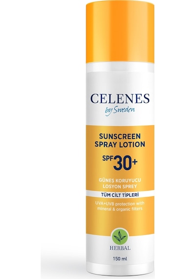 Celenes By Sweden Güneş Koruyucu Losyon Sprey Spf 30+ 150 ML
