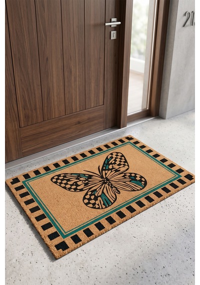Villadia Home Textile Kapı Önü Paspası Kaymaz Taban Dekoratif Paspas Ev Giriş Antre İç Ve Dış Mekan Paspası 45x70 Cm 8ypycoco