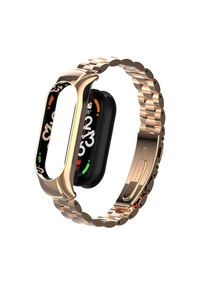 Xiaomi Mi Band 7 Uyumlu Krd-04 Metal Nrtk Kordon-gold