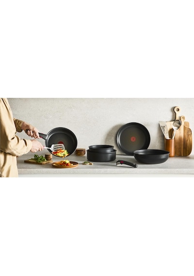 Tefal Ingenio Experience Fusion Core 9x Büyük Tava Ve Tencere Seti - 11 Parça 001 Siyah