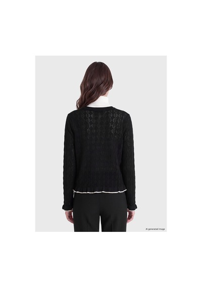 LC Waikiki Alıta Cıty Farkıyla Lcw Modest Siyah Triko Ajurlu Kısa Kadın Hırka Siyah - 931517648 Siyah LC Waikiki Alıta Cıty Farkıyla Lcw Modest Siyah Triko Ajurlu Kısa Kadın Hırka Siyah - 931517648 Siyah