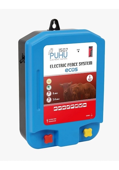 Puhu Ecos Güneş Enerjili Elektrikli Çit Cihazı 8 Joule 60w Panel + 12v/42ah Jel Akü
