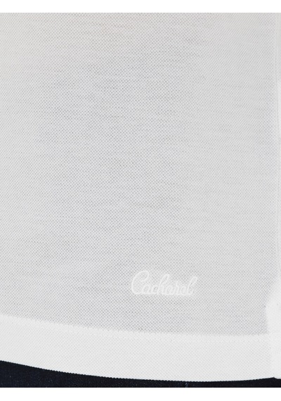 Beyaz Slim Fit Polo Yaka Merserize T-shirt 15841036