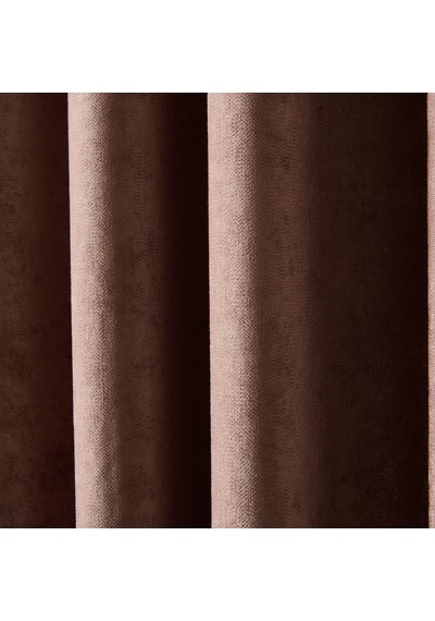 Soft Devon Fon Perde - Kahverengi - 140x270 Cm Diğer