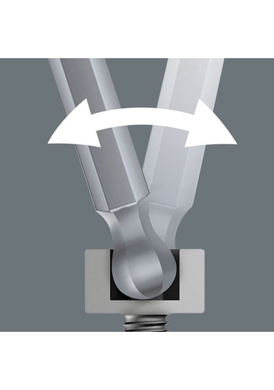 Wera 842/4 Z HexPlus Topbaş Bits Uç 89mm 3/32" 05380124001