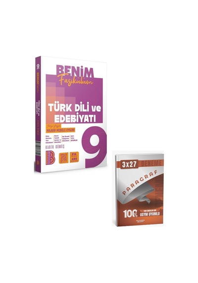 Benimhocam 2027 9. Sınıf Türk Dili Ve Edebiyatı Maarif Model Benim Fasikülüm+ Anla Kazan Paragraf