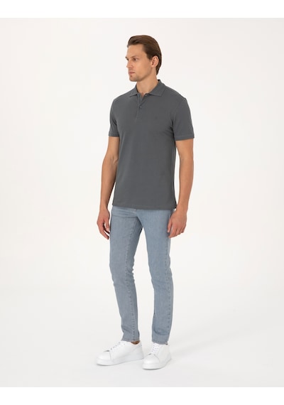 Pierre Cardin Erkek Antrasit Tişört Basic 50325323-vr006 Antrasit