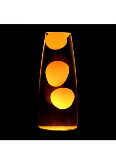 Dekoratif Ev Hediyesi Turuncu Büyük Boy 41 cm Lav Lambası Gece Lambası Lava Lamp Turuncu