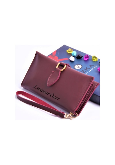 Bordo Damla Model Trend Kadın Cüzdanı Bordo