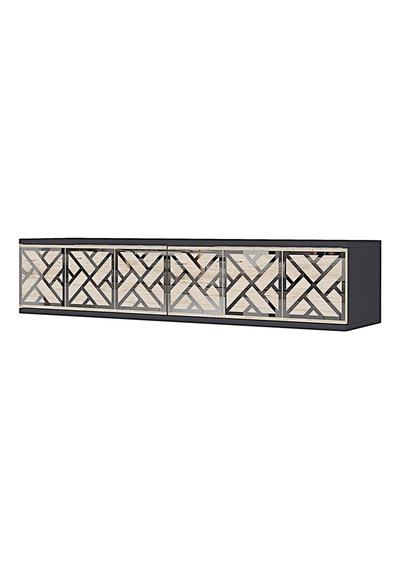 Da1238ats Arex Dresuar , Antre Hol Rafı Antrasit-traverten-silver 120cm Da1238ats Arex Dresuar , Antre Hol Rafı Antrasit-traverten-silver 120cm