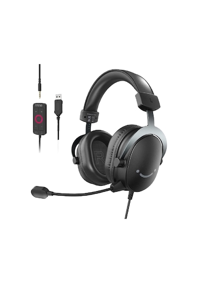 Fifine Ampligame H9 Mikrofonlu 7.1 Siyah Rgb Gamin