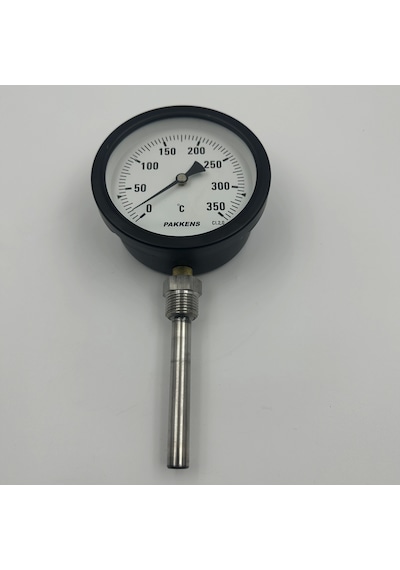 Ø 100 - 0 - 350 C 1/2 10 Cm Alttan Çıkışlı Termometre
