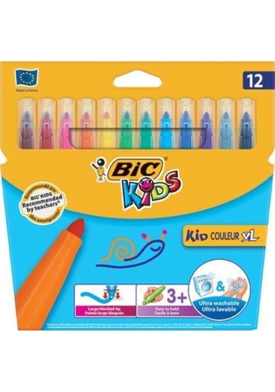 Bic Kid Couleur XL Keçeli Boya Kalemi 12'li
