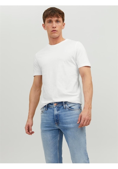 Jack & Jones Jjeorganıc Basıc Tee Ss O-neck Noos White-white Beyaz