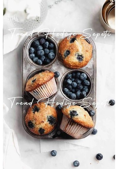 Trend Hediye Sepeti Takribi 100 Adet Büyük Boy Beyaz Muffin Kek Kalıbı 50x40 Mm, Cupcake Kağıdı, Brownie Kalıbı Diğer
