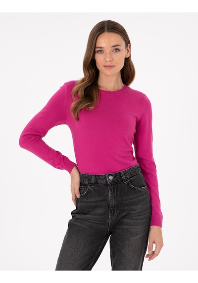 Pierre Cardin Kadın Fuşya Kazak /triko 50300769-vr023 Fuşya