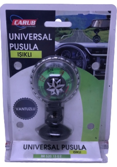 Carub Işıklı Yeşil Pusula Cama Vantuzlu Büyük Boy