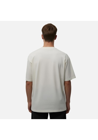 Ekru Fila Erkek T-shirt Navigli Caffé Relaxed Graphic Fam1087.10010 Ekru