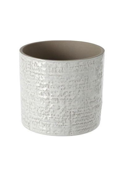 Ikea Chıafrön 12 Cm Stoneware Beyaz Saksı