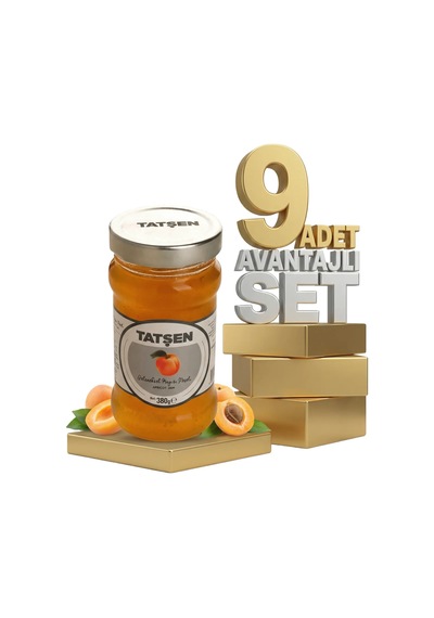Tatşen Cam Reçel Kayısı 9x380 Gr