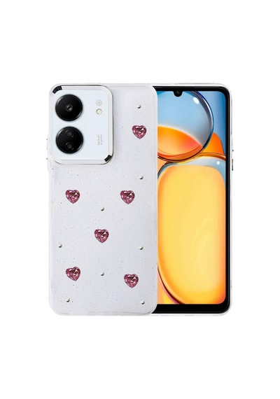 Newface - 637 - Xiaomi Redmi 13c Fiyonk Desenli Kapak - - Csmo-tex - Desen 3 Diğer