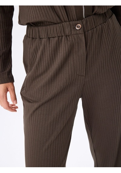 Faik Sönmez Wıde Leg Fıt Kaşkorse Örme Pantolon W27pnt019 Uw27pnt01916 Koyu Haki