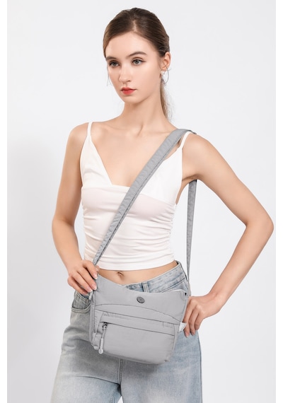 Smart Bags Siyah Ultra Hafif Kumaş Günlük Küçük Boy Kadın Postacı Çantası