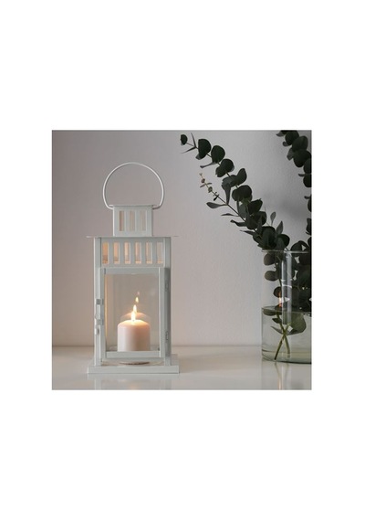Ikea Borrby Fener, Beyaz, 28 Cm