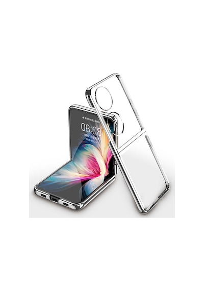 Rba Aksesuar Huawei P50 Pocket Kılıf Rba Kıpta Kapak - Siyah Siyah