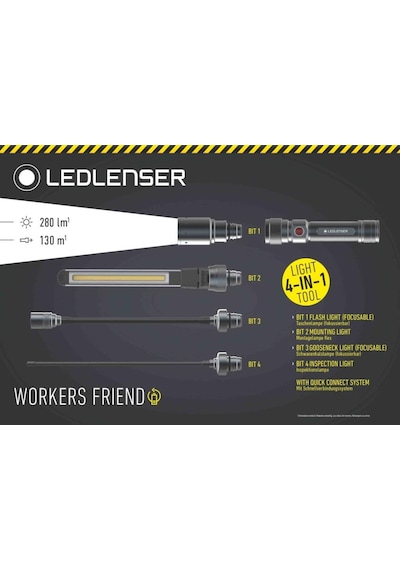 Ledlenser Workers Friends El Feneri Siyah