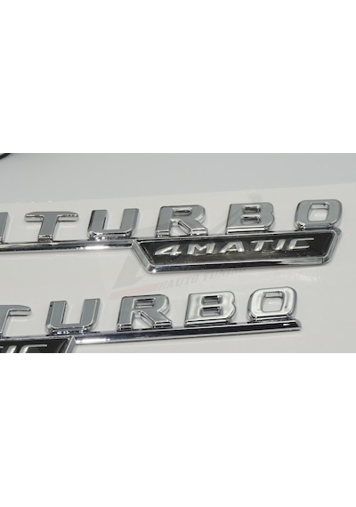 Biturbo 4Matic Çamurluk Yanı Logo Amblem
