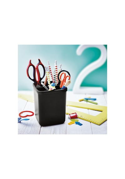 Mutfak Gereçleri Kutusu 16 Cm Siyah Düzenleyici Organizer Siyah