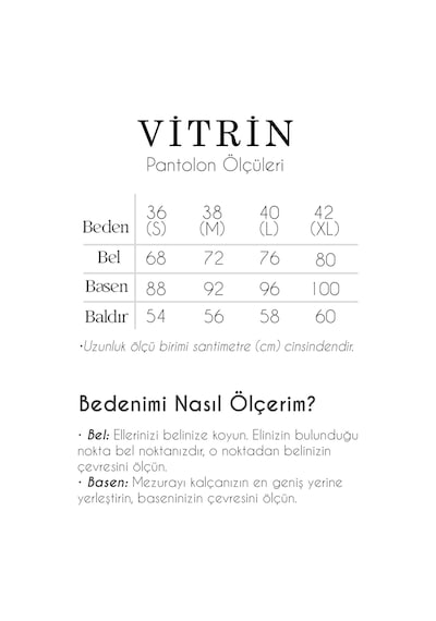 Vitrin Ekose Desen Yüksek Bel Pantolon Kahve